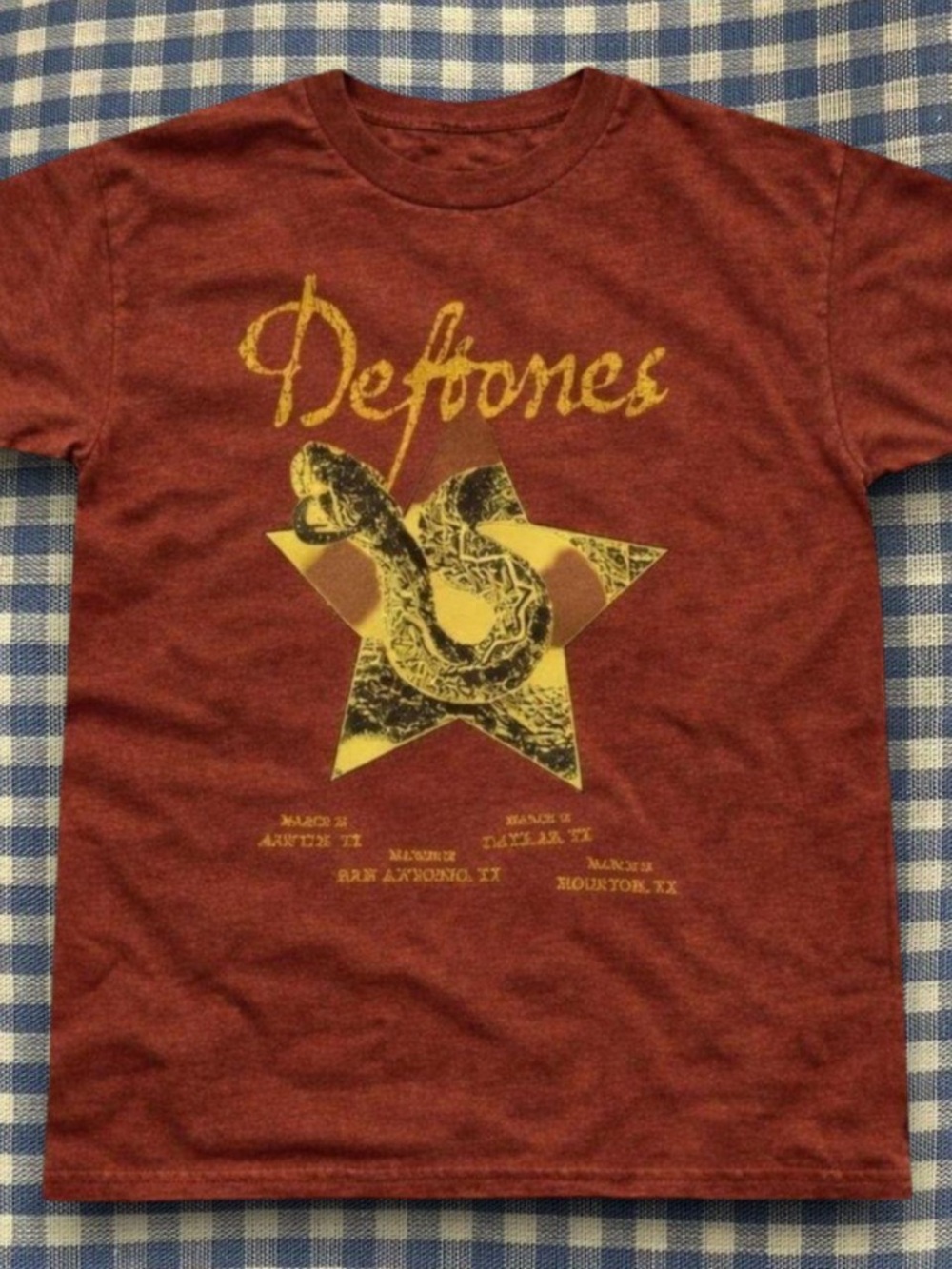 Maroon Snake Graphic Tee - Maroon